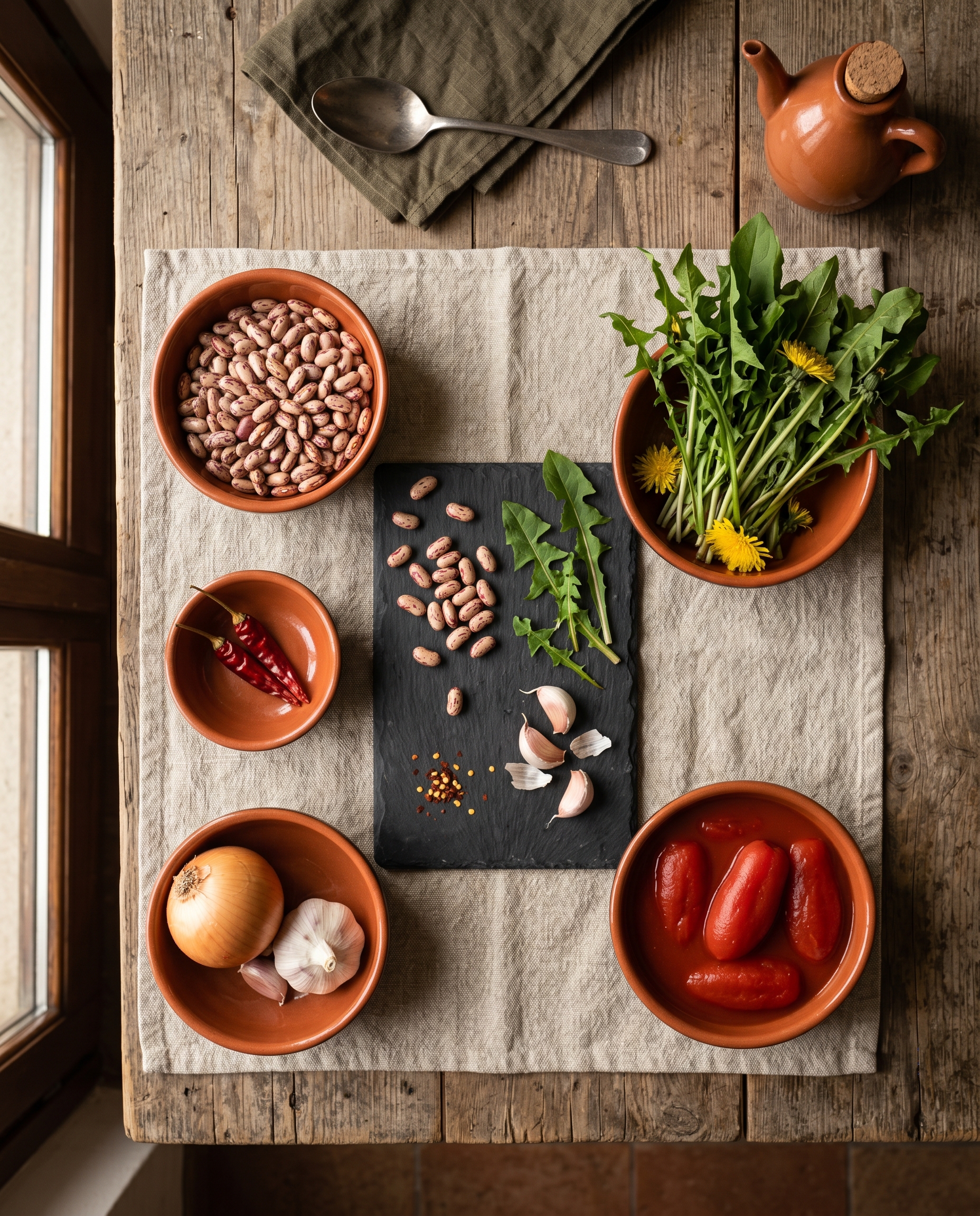 Ingredienti per bandiera umbra