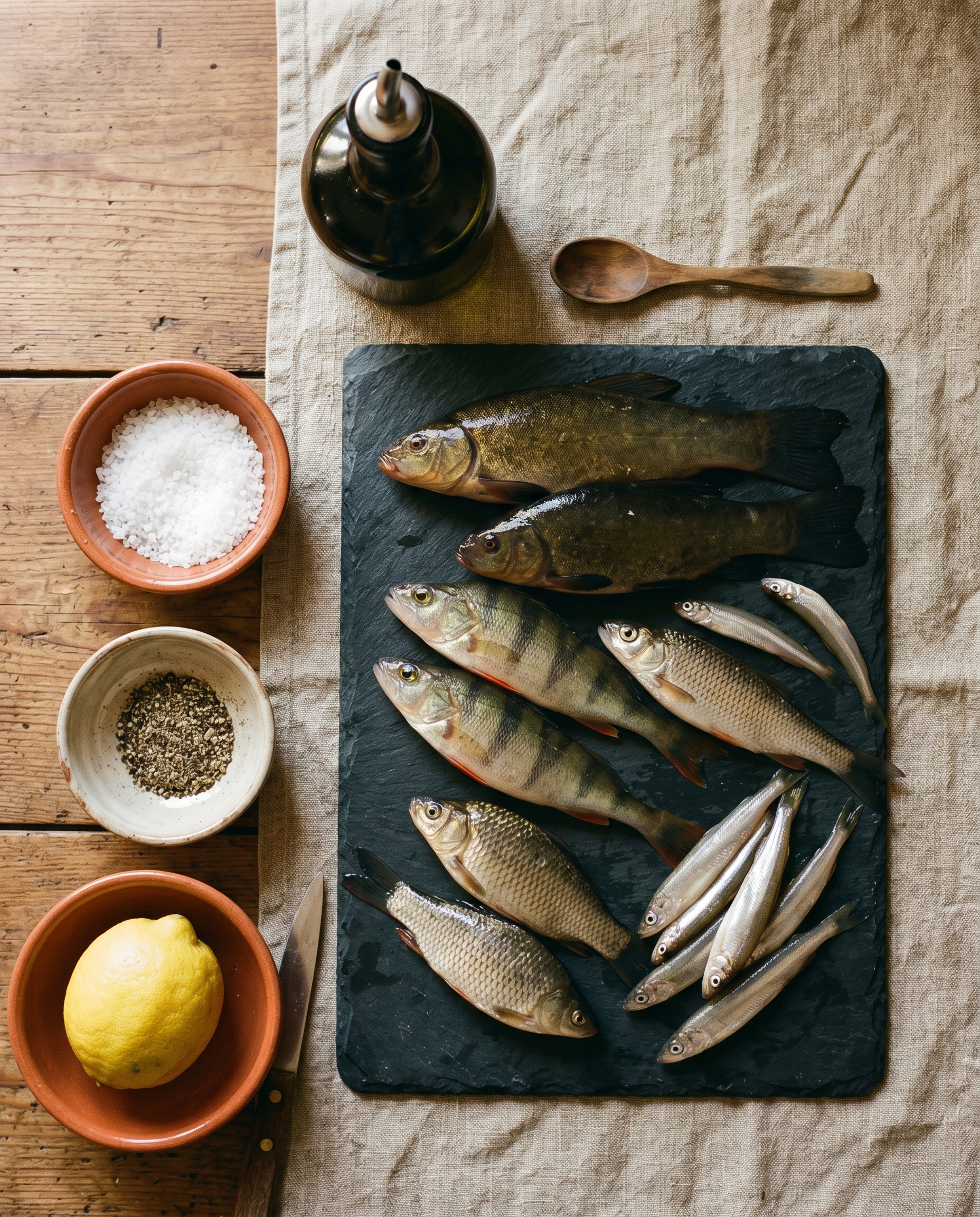 Ingredienti per brustico del trasimeno