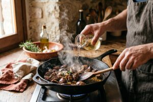 Coratella d'Agnello all'Umbra — passaggio 4