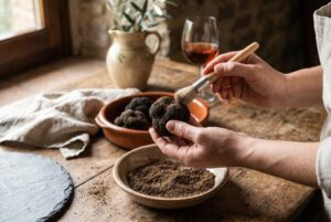 Crostini al Tartufo Nero di Norcia — passaggio 1