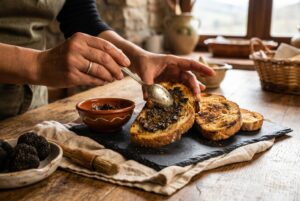 Crostini al Tartufo Nero di Norcia — passaggio 5