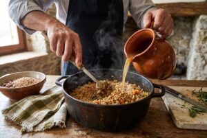 Minestra di Farro Umbra — passaggio 4