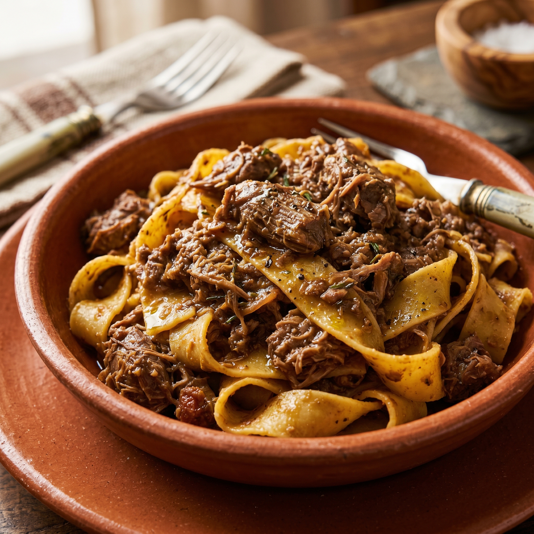 Pappardelle alla Lepre — dettaglio della texture
