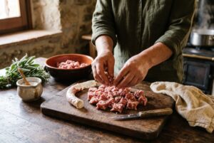Pasta alla Norcina — passaggio 1
