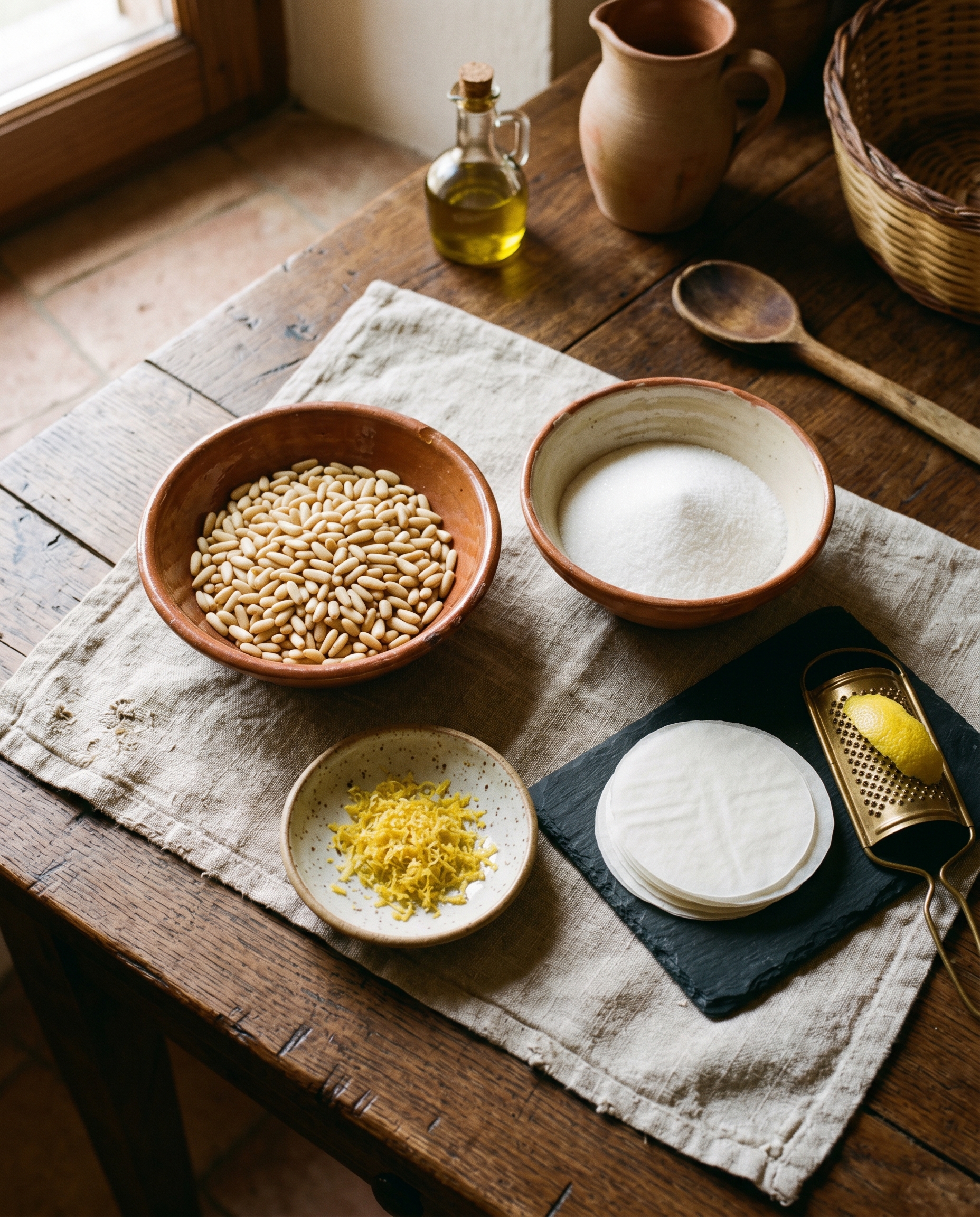 Ingredienti per pinocchiate di perugia