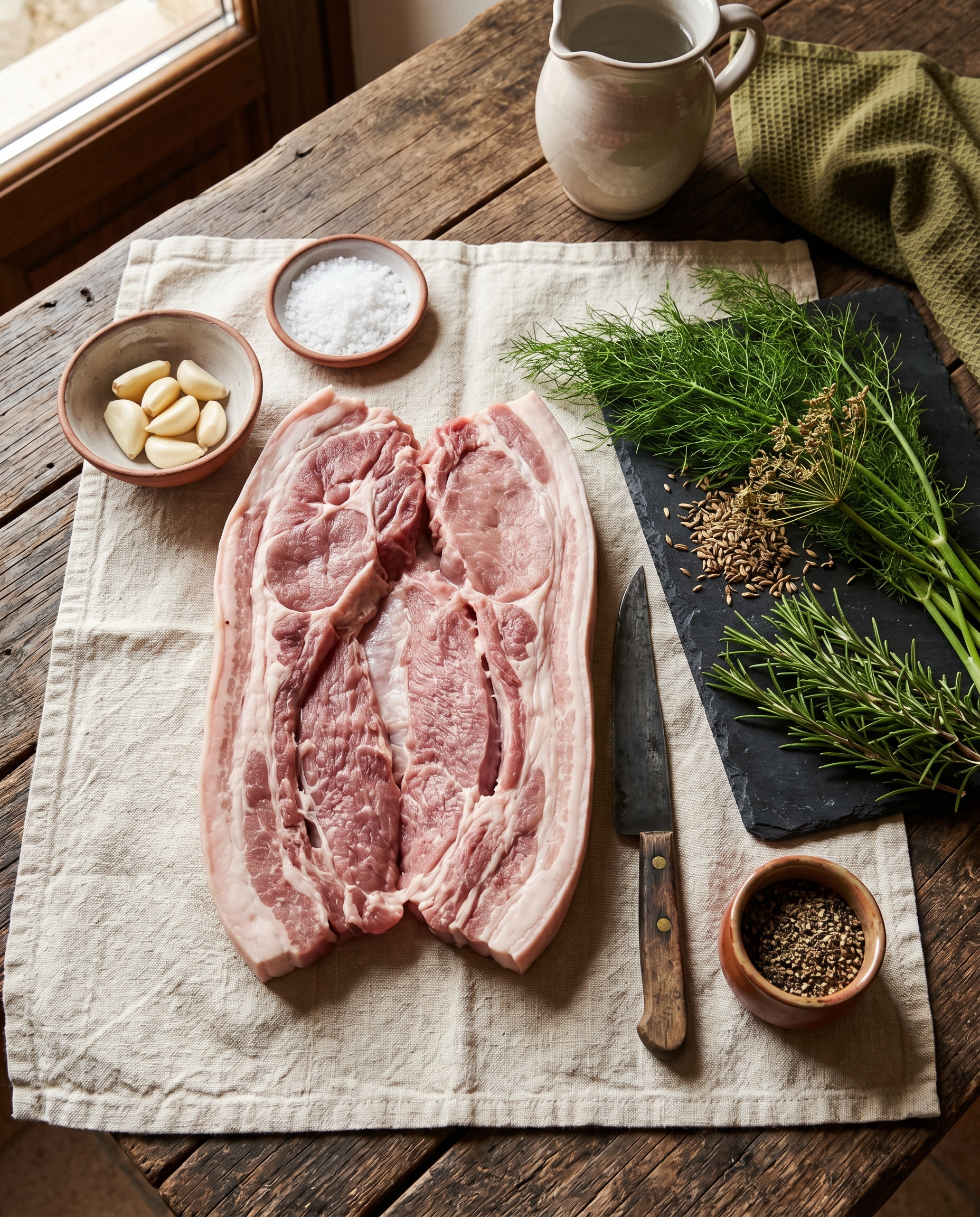 Ingredienti per porchetta umbra