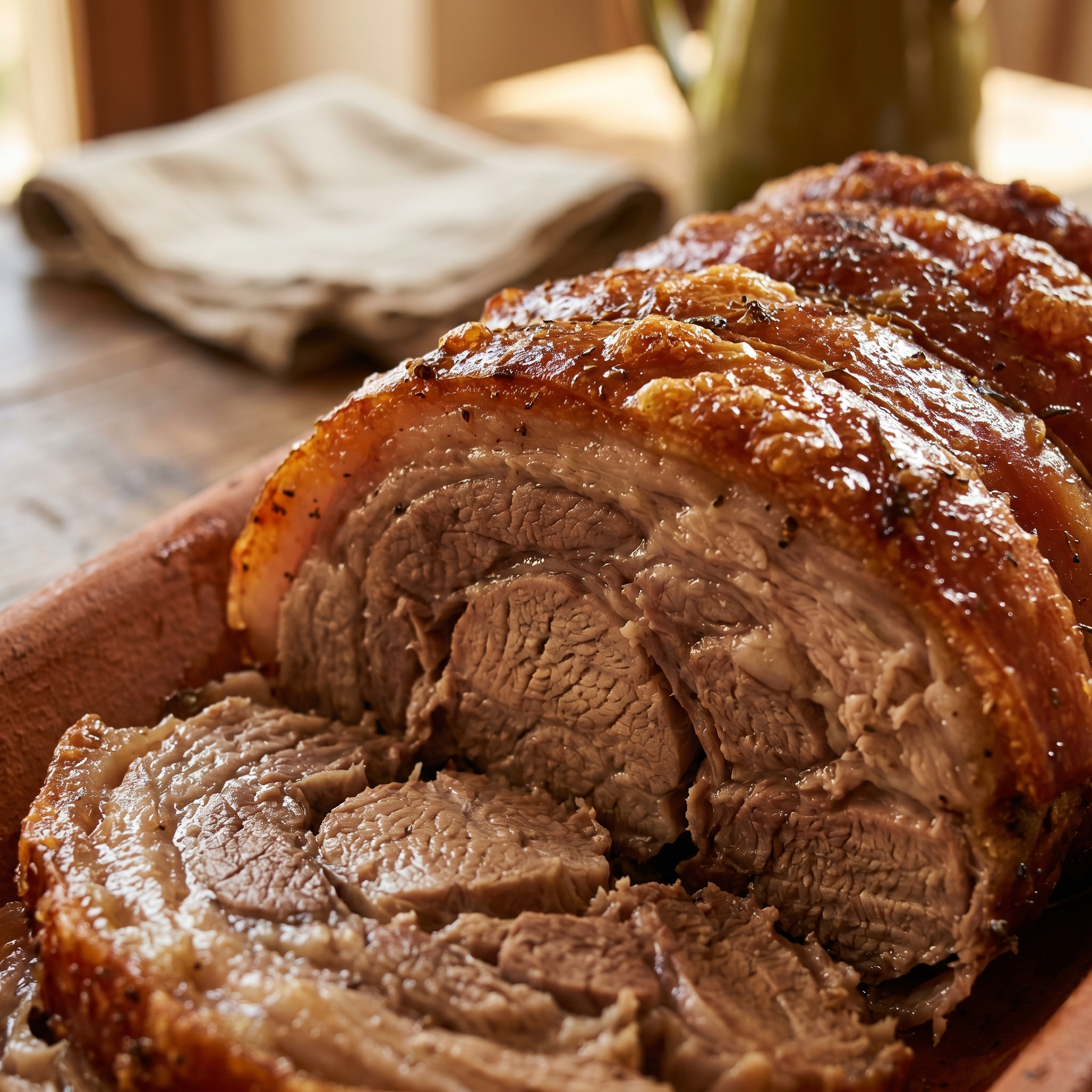 Porchetta Umbra — dettaglio della texture
