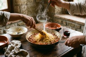 Spaghetti col Rancetto — passaggio 4