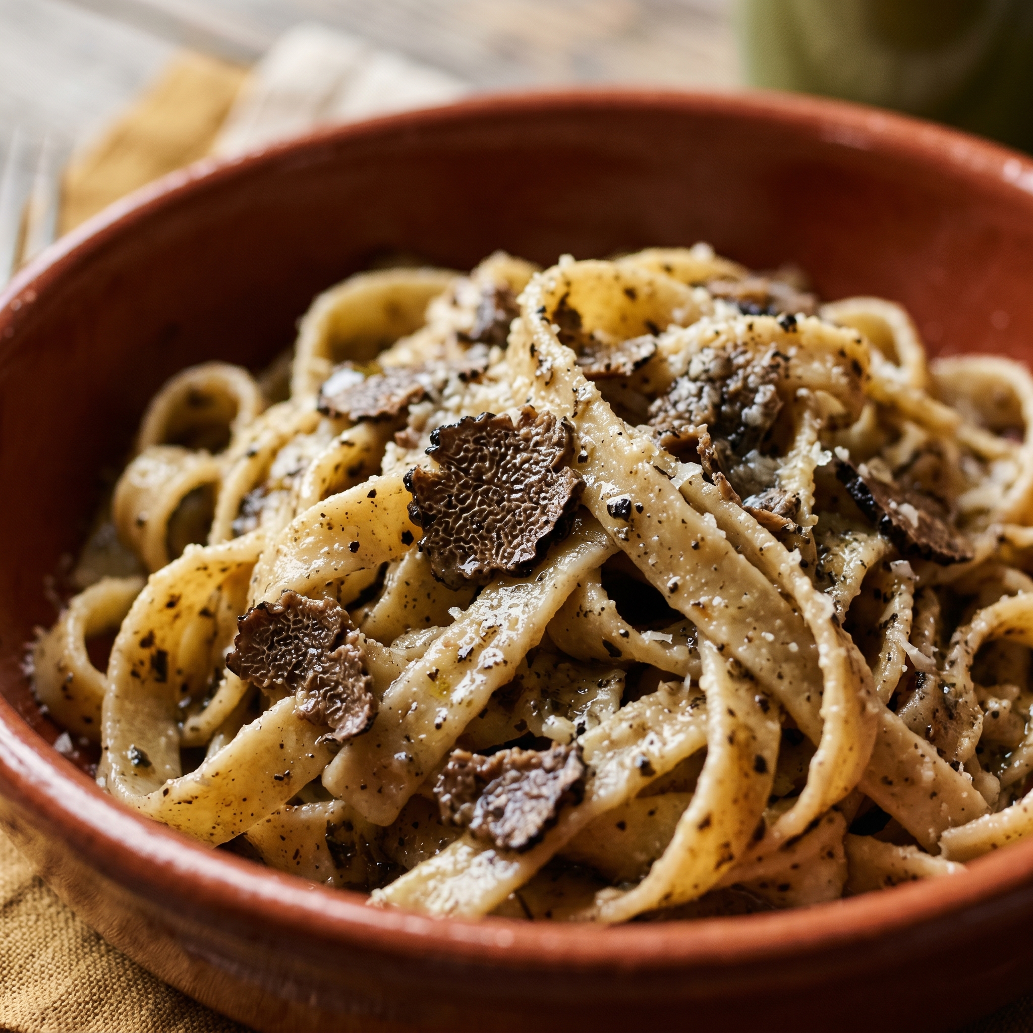 Tagliatelle al Tartufo Nero Umbro — dettaglio della texture