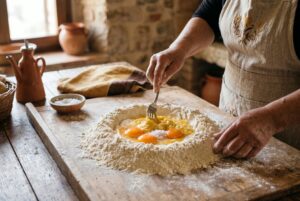 Tagliatelle al Tartufo Nero Umbro — passaggio 1