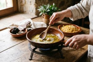 Tagliatelle al Tartufo Nero Umbro — passaggio 4