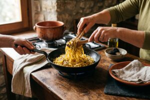 Tagliatelle al Tartufo Nero Umbro — passaggio 5