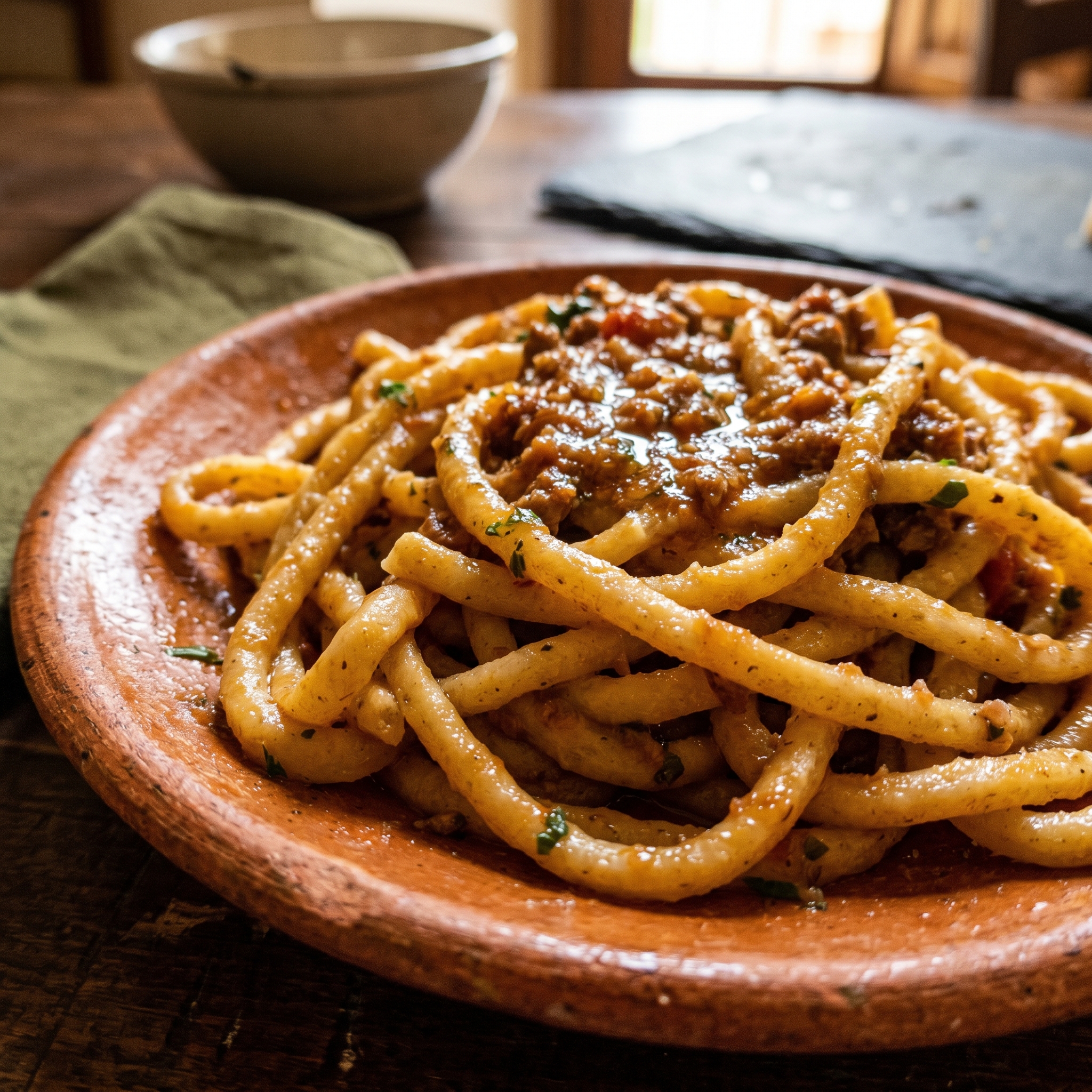 Umbricelli — dettaglio della texture
