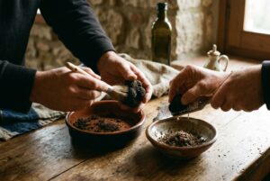 Uova Strapazzate al Tartufo di Norcia — passaggio 1